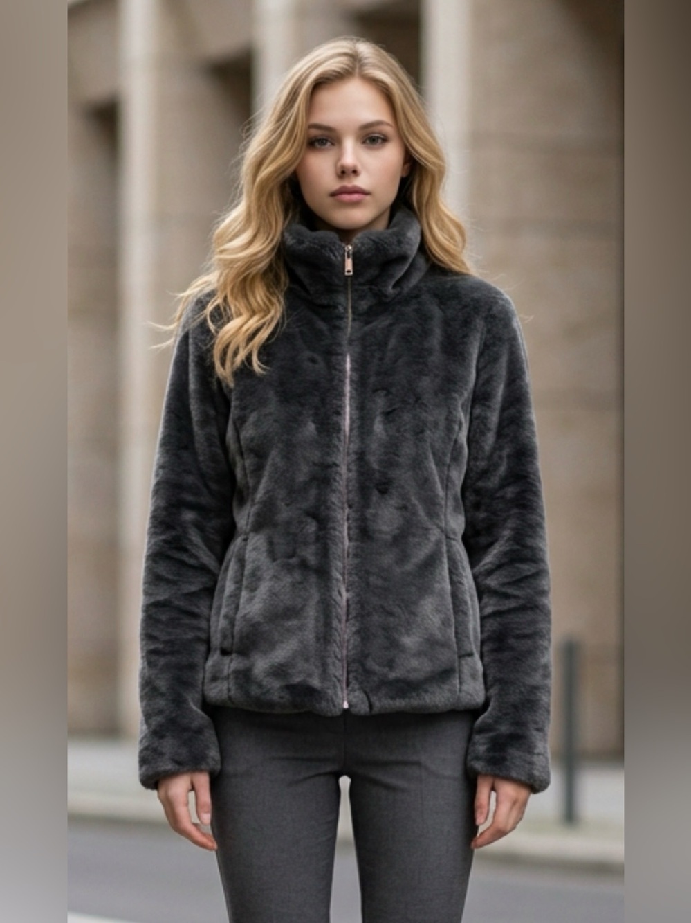 Women’s Fleece Jacket Coat Size L Used